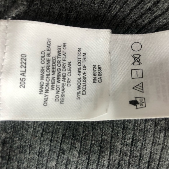 Columbia Grey & Green Snowflake Wool Sweater XL - Picture 9 of 10